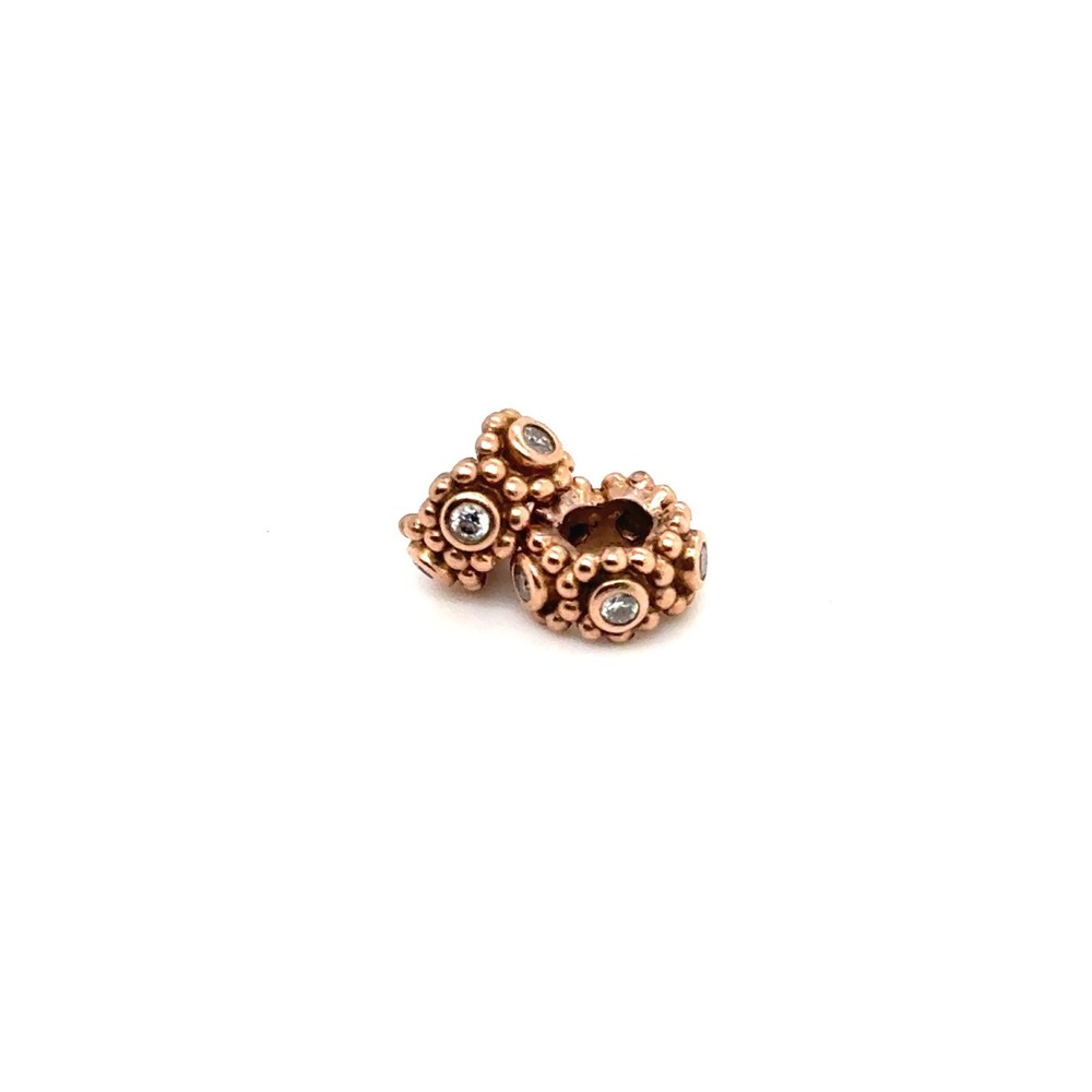 Pandora Rose Her Majesty Spacers Beaded Cubic Zirconia Charms 781722CZ Set of 2